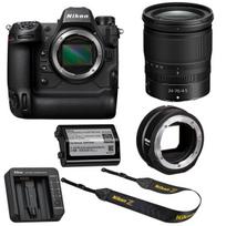 Skaitmeninis fotoaparatas Nikon Z 9, (Z9) + Nikkor Z 24-70mm f/4 S + Nikon FTZ II Mount adapter