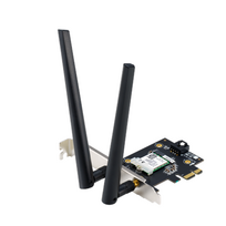 ASUS | AX1800 Dual-Band Bluetooth 5.2 PCIe Wi-Fi Adapter | PCE-AX1800 | 802.11ax | 574+1201Mbit/s | Mesh Support: No | MU-MIMO: Yes | No mobile broadband | Antenna type: External