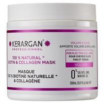 Kerargan - Masque cheveux à la biotine & collagène pour redonner force et brillance - Pour cheveux abîmés - Sans sulfate, paraben, silicone - 500 ml 500 balta
