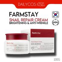 [FARMSTAY] SNAIL REPAIR BALINANTIS NUORAUKŠČIŲ KREMAS 100g