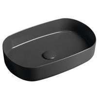 Pastatomas praustuvas ISVEA Infinity Oval antracito spalvos