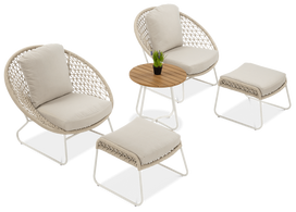 Lauko baldų komplektas AMANTI DUO, Light Beige
