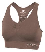 Sportinė liemenėlė moterims Stark Soul® seamless microfiber sport bustier 5119, ruda
