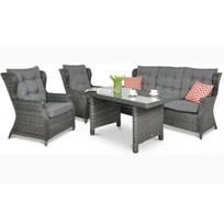 Pinti lauko baldai TRAVENTO 3  DINING DARK GREY