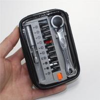 12 vnt. mini reketinis veržliaraktis uždaryti ketvirtį reguliuojamo veržliarakčio reketinio atsuktuvo antgalių rinkinys su 1/4 pavaros įrankių rinkiniais Screwdriver set juoda