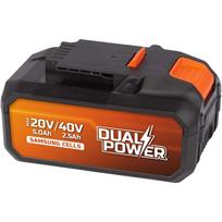 Akumuliatorius 20 V (5,0 Ah) arba 40 V (2,5 Ah) POWDP9037 POWERPLUS