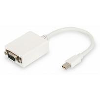 Digitus DB-340407-001-W DisplayPort to HD15 Adapter Cable, mini DP - HD15, 0.15m