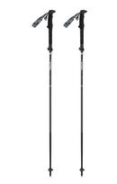 Gabel Hybrid Carbon Sulankstomos lazdos trekingui, bėgimui taku, 105-125 cm, Juodos