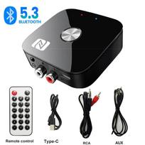 Kebidu NFC Bluetooth 5.3 garso imtuvo siųstuvo adapteris HD 3,5 mm lizdas Aux stereo su nuotoliniu TF U-Disk belaidžiu adapteriu automobilio garsiakalbių ausinėms