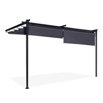 Pavėsinė Pergola SPRINT WALL PLUS 4x2.7m, Anthracite/Grey, montuojama prie sienos