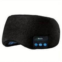 Miego kaukė su belaidėmis ausinėmis unisex , juoda, Universalus
