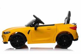 Elektrinis automobilis Bmw M4 geltonas vaikams