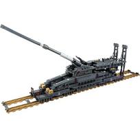 3846vnt K10005 WW2 geležinkelio sunkiojo artilerijos tanko modelis karinių ginklų serija „pasidaryk pats“ žaislai, statybiniai blokai, dovana berniukams No Box