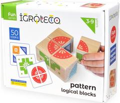 Lavinamasis žaidimas IGROTECO loginės kaladėlės pagal paveikslėlį