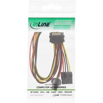 Inline Įmontuotas SATA „Strom-Y“ kabelis į 2 x 4 polių „Molex“ – 30 cm