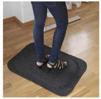 Kilimėlis, Matting Yoga Fashion, reljefinis, 1,6 x 58 x 83 cm, juodas