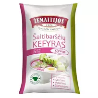 Šaltibarščių kefyras ŽEMAITIJOS, 5% rieb., 900 g
