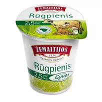 Rūgpienis ŽEMAITIJOS, 2,5% rieb., 500 ml