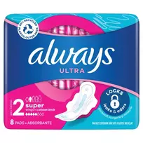 Higieniniai paketai ALWAYS Ultra Super Plus, S2, 8 vnt.