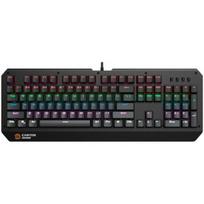 CANYON Hazard - Black Wired Mechanical Gaming Multimedia US Keyboard with lighting effect | 108pcs rainbow LED | Numbers 104keys | Cable length 1.8m | 450.5x163.7x42mm | 900g