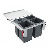 Atliekų tvarkymo šiukšliadėžė Franke SORTER GARBO 60-4, 2X12L.+2X8L