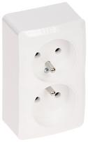 LIZDAS MONTUOJAMAS ANT PAVIRŠIAUS DVIGUBAS BERG/3743-00/EPN 250 V 16 A Elektro-Plast