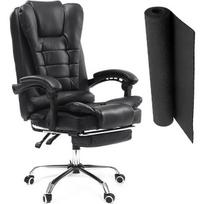 Biuro kėdė ir grindų apsauginis kilimėlis Home&Living , juodas