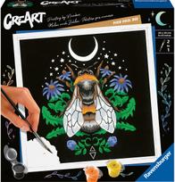 Tapyba pagal numerius RAVENSBURGER CREART Pixie Cold: Bee 20 x 20 cm