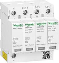 iPRD1 12.5, Modular surge arrester, 3P+N, 350 V, 20/50kA, Type 1+2, Acti9 A9L16482 | 3606481490223