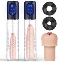 Paloqueth Automatic Digital Masturbator Penis Pump with Vagina Sleeve Skin