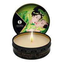 Shunga Exotic Green Tea, 30 ml Žaliosios arbatos kvapo masažinė žvakė