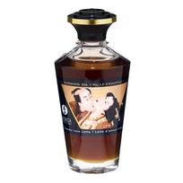 Shunga Creamy Love Latte, 100 ml Kavos kvapo ir skonio šildantis masažo aliejus