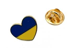 Metalinis ženkliukas „Ukrainos vėliava“, „Širdelė Ukraina