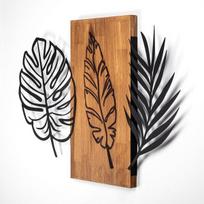 Wallity sienų dekoracija Triple leaves-384, 58 cm