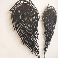 Metalinė sienų dekoracija Angel Wings, 70 cm