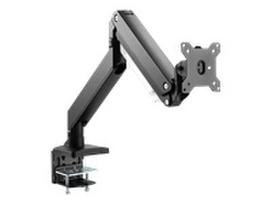 DIGITUS universalus vieno 15" iki 35" monitoriaus laikiklis su dujine spyruokle ir spaustuku | VESA 75 / 100 | Maksimalus svoris iki 15 kg