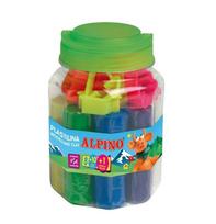 Plastilinas ALPINO 8sp + 10 įrankių rinkinys