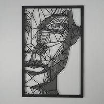 Moters veido metalinis sienos menas, unikalus sienų dekoras, metalo meno kūrinys, modernus sienų dekoras, metalinis linijinis menas, abstraktus sienų menas, modernus namų dekoras 45 x 70 cm (18" x 28")