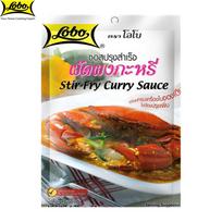 Lobo Stir-Fry kario padažas, be pridėtinių konservantų / Nereikia papildomų prieskonių / Paruošiama 2-3 porcijos, Tailando maistas, 50 g 50 g gray