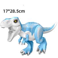 Mėlynos ir baltos spalvos Styx drakono statybinės kaladėlės didelių dinozaurų modelių statybinės kaladėlės žaislų surinkimui