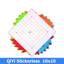 QiYi 10x10 Professional 100 ant 100 Rubix Magic Cube Rubicks Antistresinis greitis galvosūkis Magico Hungarian Cubo