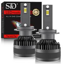 2vnt 80000LM Canbus H7 H4 Led priekinių žibintų lemputės H8 H11 Led H1 9005 HB3 9006 HB4 9012 HIR2 130W CSP 3570 Auto priekinis žibintas 6000K 12V H7