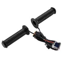 12V Motociklo Šildomos Rankenų Movos Neslystančios Vandeniui Atsparios Trečios Pavaros Temperatūros Reguliavimas Vairas Moto Modifikacija 1 pair