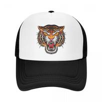 Klasikinė Unisex Gotikinė Tradicinė Tatuiruotė Tigro Galva Trucker Kepuraitė Suaugusiems Reguliuojama Beisbolo Kepuraitė WoUnisex Unisex Hip Hop Snapback Kepuraitės Trucker Hat
