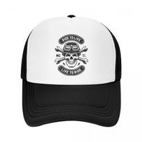 Individualizuota Rockabilly motociklininko Rocka Skull beisbolo kepurė WoUnisex Unisex kvėpuojanti sunkvežimių skrybėlė Sportinė Snapback kepuraitė Kepurės nuo saulės Trucker Hat