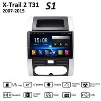 10 colių Android 11 automobilio radijas, skirtas Nissan X-trail 2 T31 2007-2015 daugialypės terpės grotuvas GPS 2D stereo garso galvos blokas WIFI 1+16GB