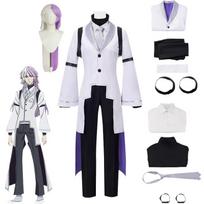 Anime Bungo Stray Dogs Ketvirtas Sezonas Sigma Cosplay Perukas Uniforma Kostiumas Helovinas Kalėdos Neutraliam Įvaizdžiui L-(Costume+Wig)