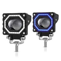 2 vnt. pagalbiniai motociklo žibintai, LED taškiniai vairavimo žibintai, 120 W 3000K/6000K/8000K 12000LM LED juoda