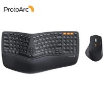 Protoarc Ekm01 Split Ergonomic Wireless Keyboard Mouse Combo su įkraunama pelių klaviatūra, skirta „Windows Mac Android“ juoda