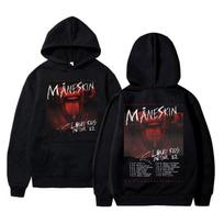 Maneskin Louds Kids Gets Louder Tour Hoodie Unisex Hip Hop Streetwear Vyriški dideli megztiniai Unisex moteriški pankroko grupės megztiniai 2XL